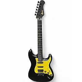 Used Winzz EGS112H-BKM Flat Black Solid Body Electric Guitar