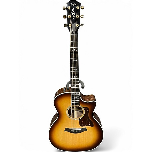 Used Taylor Custom 414CE Shaded Edge Burst Acoustic Guitar