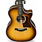 Used Taylor Custom 414CE Shaded Edge Burst Acoustic Guitar