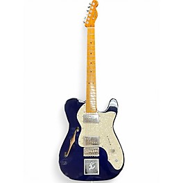 Used Squier Classic Vibe Telecaster Thinline Black and White Hollow Body Electric Guitar