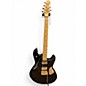 Used Sterling by Music Man Jared Dines Artist Series Stingray Black and Gold Solid Body Electric Guitar