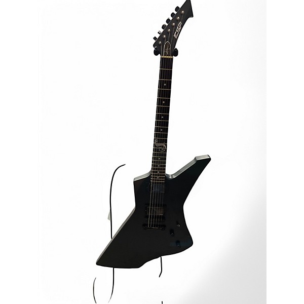 Used ESP James Hetfield Snakebyte Black Satin Solid Body Electric Guitar