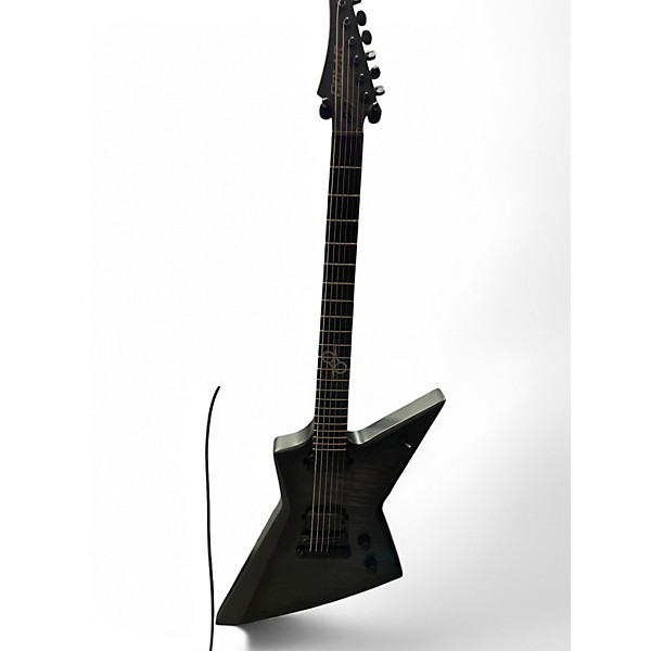 Used Solar Guitars E2.6FBB-27 Baritone Trans Black Matte Solid Body Electric Guitar