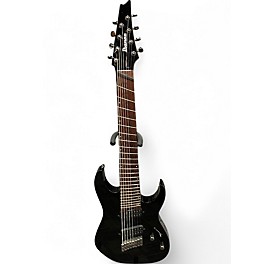Used Ibanez RGMS8 Black Solid Body Electric Guitar