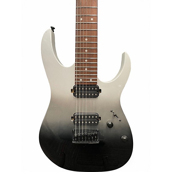 Used Ibanez RG7421 RG Series Pearl Black Fade Metallic Solid Body Electric Guitar
