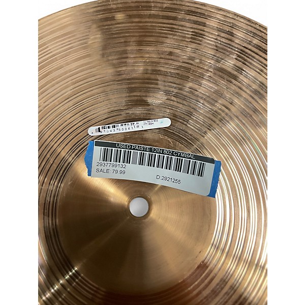 Used Paiste 12in 802 Cymbal