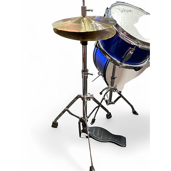 Used Derosa 5 Piece Combo 5 Piece set Blue Drum Kit