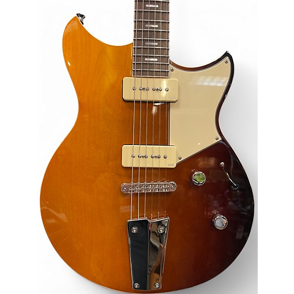 Used Yamaha RSS02T Chambered Electric Guitar With Tailpiece Sunburst Solid Body Electric Guitar