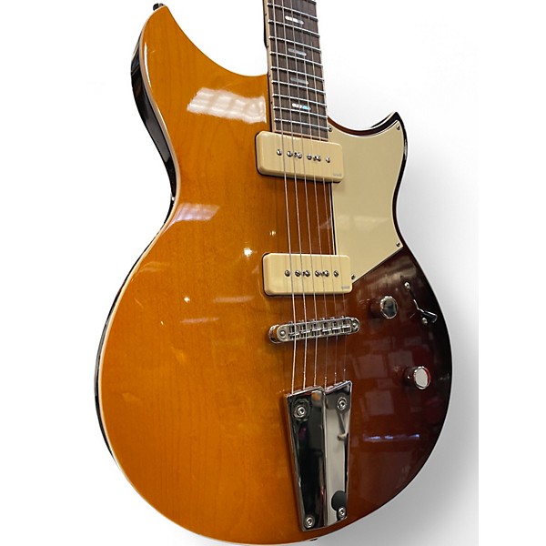 Used Yamaha RSS02T Chambered Electric Guitar With Tailpiece Sunburst Solid Body Electric Guitar