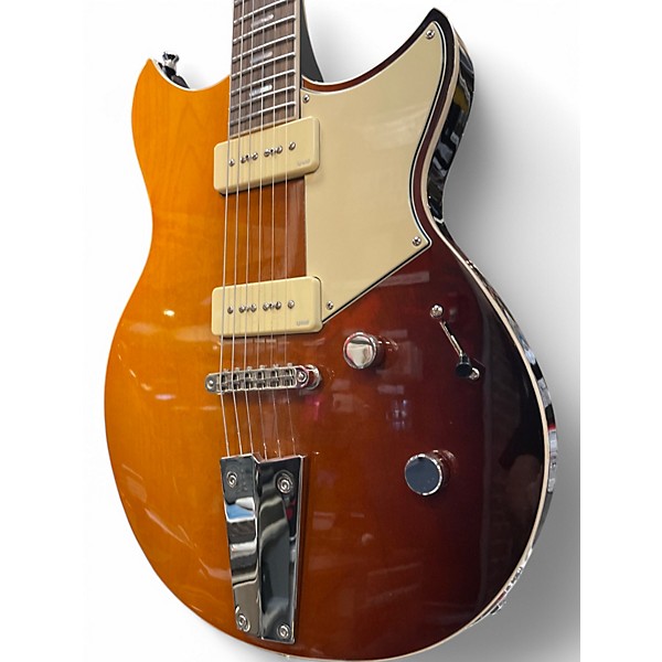 Used Yamaha RSS02T Chambered Electric Guitar With Tailpiece Sunburst Solid Body Electric Guitar