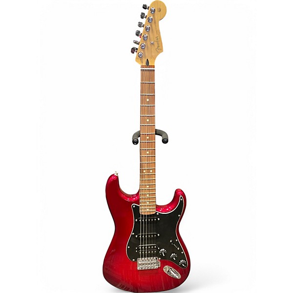 Used Fender Player Stratocaster Candy Apple Red Burst Solid Body Electric Guitar