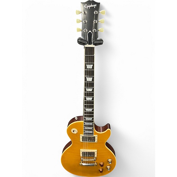 Used Epiphone Les Paul Kirk Hammett Greent Lemon Burst Solid Body Electric Guitar