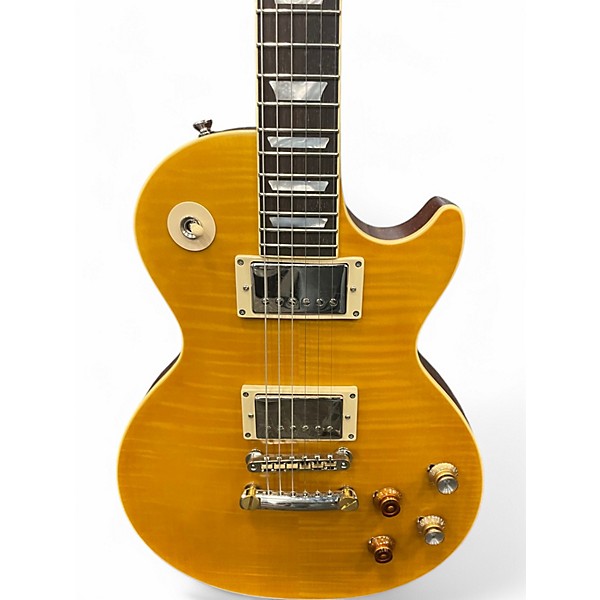 Used Epiphone Les Paul Kirk Hammett Greent Lemon Burst Solid Body Electric Guitar