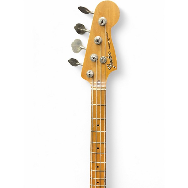 Used Fender Standard Precision Bass Metallic Aqua Marine Electric Bass Guitar