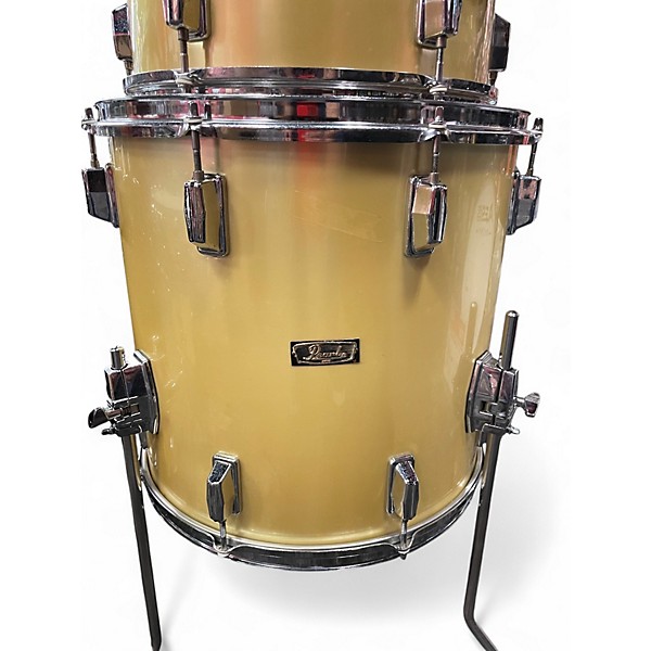 Used Pearl 3 Piece WOOD-FIBERGLASS GOLD Drum Kit
