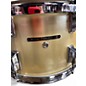 Used Pearl 3 Piece WOOD-FIBERGLASS GOLD Drum Kit