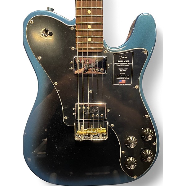 Used Fender American Professional II Telecaster Deluxe Dark Night Burst Solid Body Electric Guitar