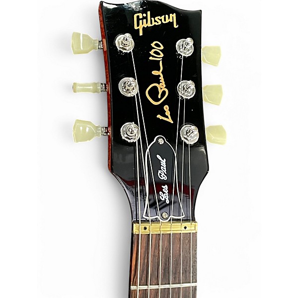 Used 2015 Gibson LES PAUL 100 STUDIO Cherry Solid Body Electric Guitar