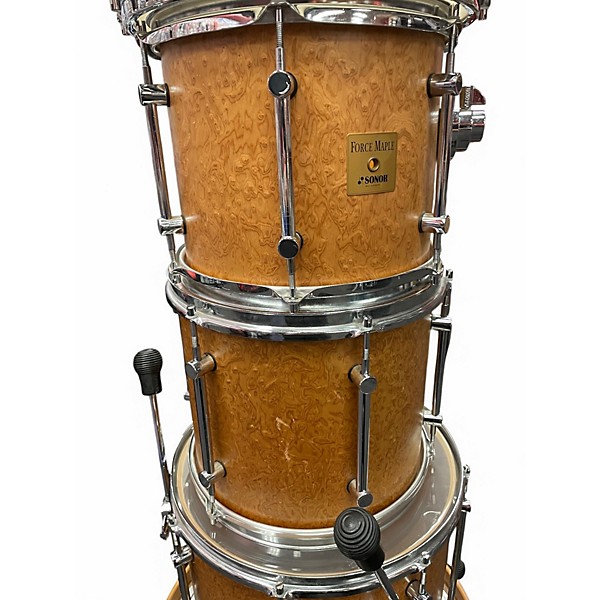 Used SONOR 5 Piece Force Maple Birdseye Maple Drum Kit