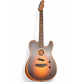 Used Fender ACOUSTASONIC TELECASTER Sunburst Acoustic Electric Guitar