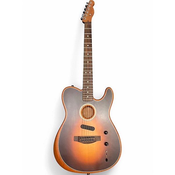 Used Fender ACOUSTASONIC TELECASTER Sunburst Acoustic Electric Guitar,New Products : American Fashion Style Bags On Sale