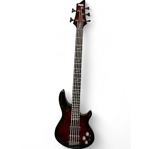 Used Schecter Guitar Research OMEN ELITE-5 BLACK CHERRY BURST Electric Bass Guitar
