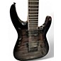 Used Jackson JS22Q-7 Trans Black Solid Body Electric Guitar