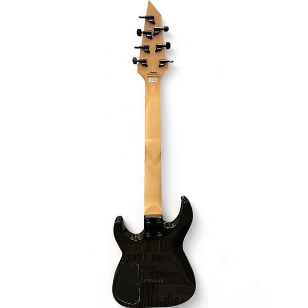 Used Jackson JS22Q-7 Trans Black Solid Body Electric Guitar