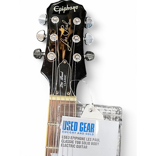 Used Epiphone Les Paul Classic Tobacco Sunburst Solid Body Electric Guitar