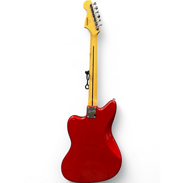 Used Fender Squier Jazzmaster Candy Apple Red Solid Body Electric Guitar