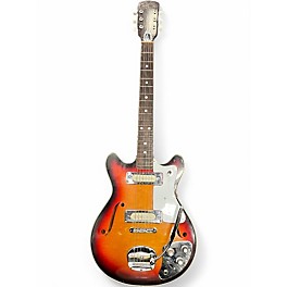 Vintage 1960s Norma Hollowbody 3 Color Sunburst Hollow Body Electric Guitar