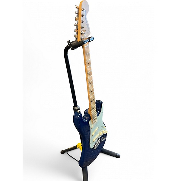 Used Fender Stratocaster Deluxe Blue Solid Body Electric Guitar