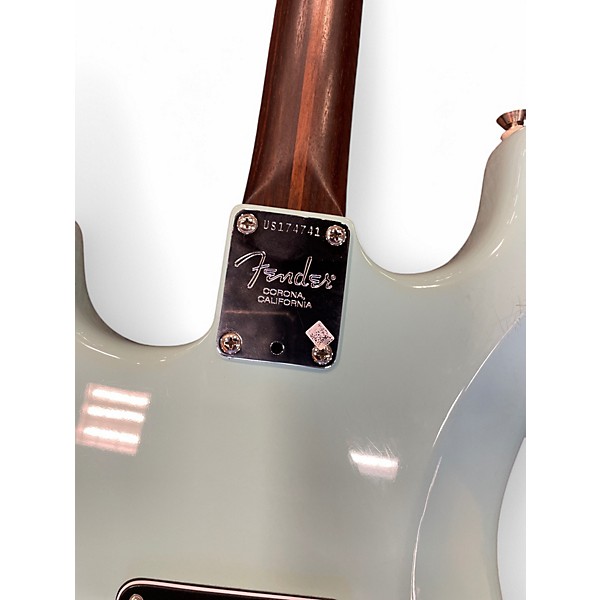 Used 2017 Fender American Professional Stratocaster with Rosewood Neck Daphne Blue Solid Body Electric Guitar