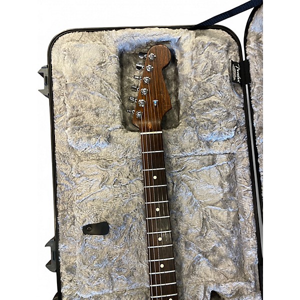 Used 2017 Fender American Professional Stratocaster with Rosewood Neck Daphne Blue Solid Body Electric Guitar