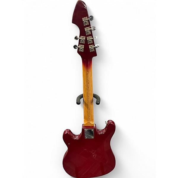 Used Silvertone TEISCO WG4L Wine Red Solid Body Electric Guitar