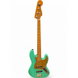 Used Squier Contemporary Jazz Bass Seafoam Green Electric Bass Guitar