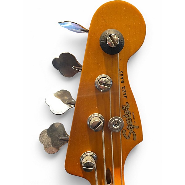 Used Squier Contemporary Jazz Bass Seafoam Green Electric