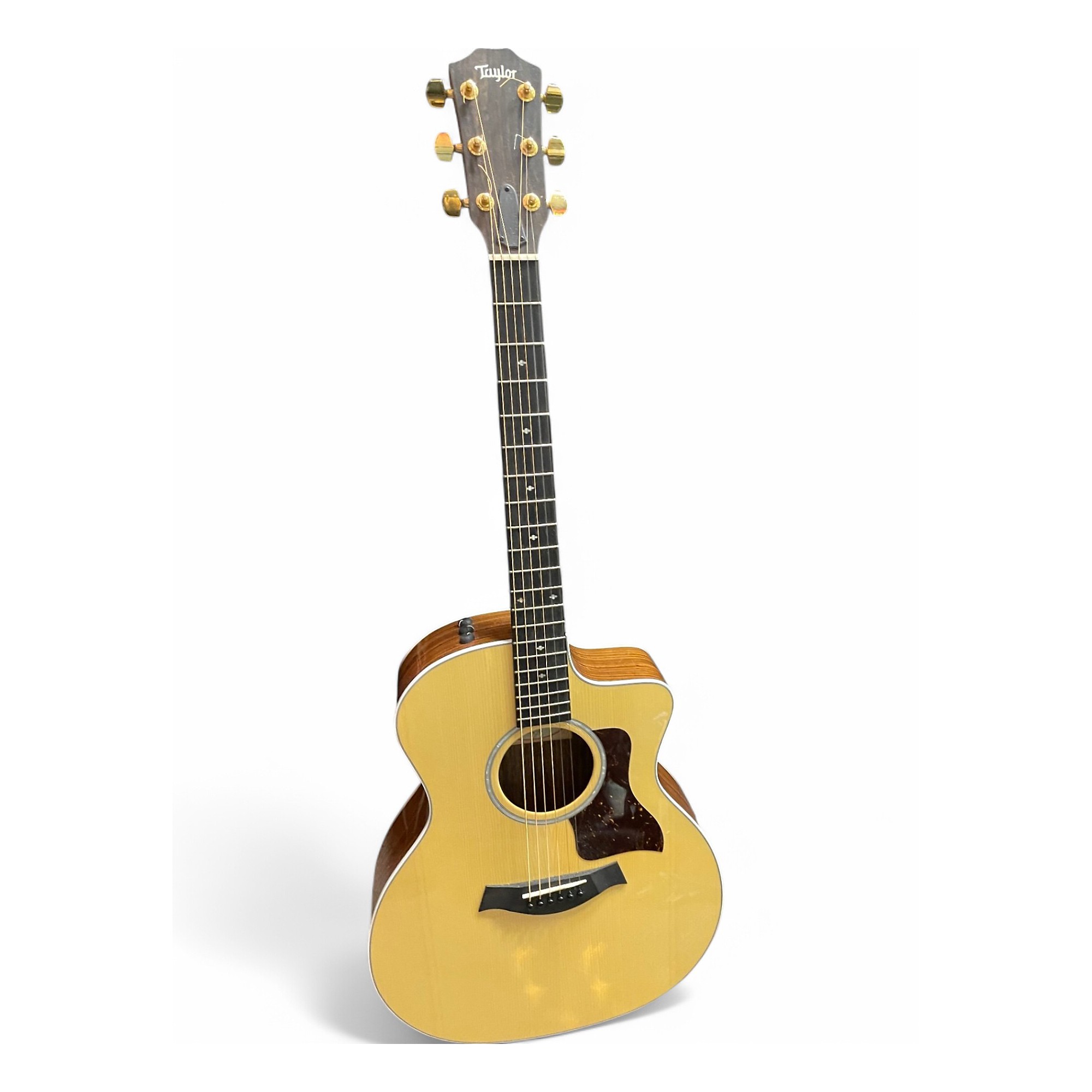 Used Taylor 214ce dlx rosewood Natural Acoustic Electric Guitar