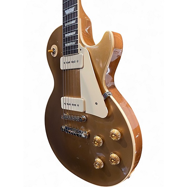 Used Gibson Les Paul Standard 1950S Neck Gold Top Solid Body Electric Guitar