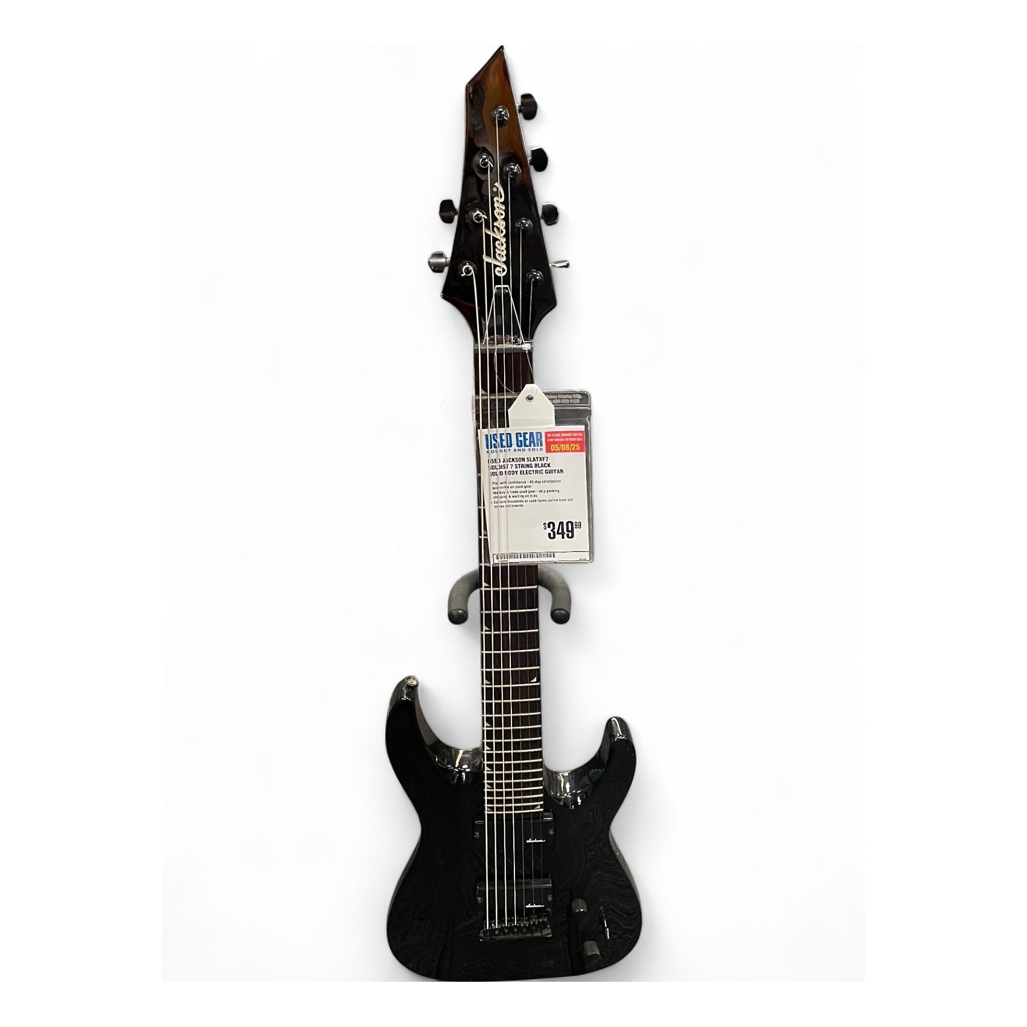 Used Jackson SLATXF7 Soloist 7 String Black Solid Body Electric