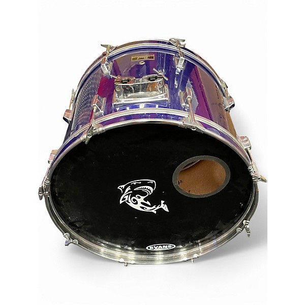 Used Pearl 6 Piece Export Blue Drum Kit