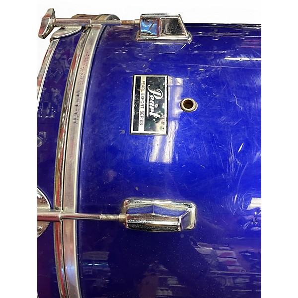 Used Pearl 6 Piece Export Blue Drum Kit