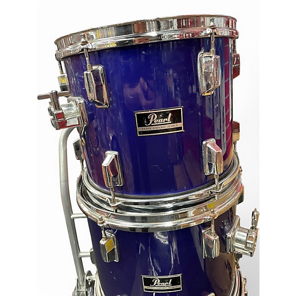 Used Pearl 6 Piece Export Blue Drum Kit