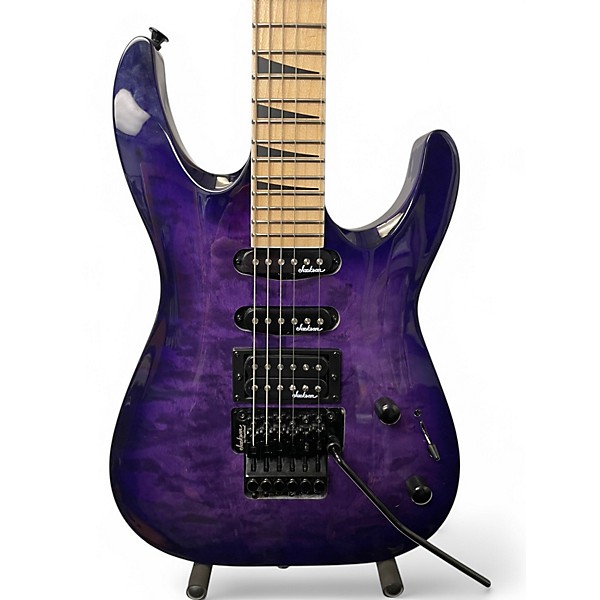 Used Jackson JS32 Dinky purple burst Solid Body Electric Guitar