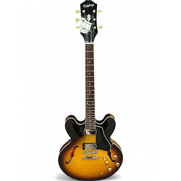 Used Epiphone ES-335 IG 2 Color Sunburst Solid Body Electric Guitar