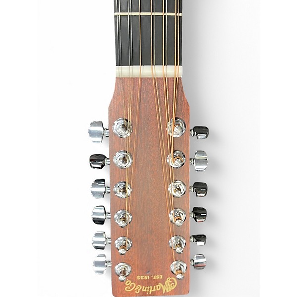 Used Martin DX2E Natural 12 String Acoustic Electric Guitar