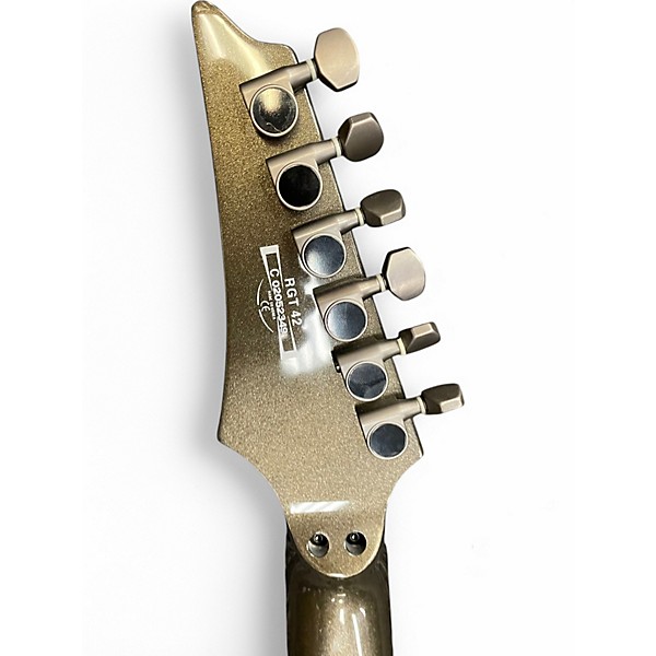 Used Ibanez RGT42 Metallic Pewter Solid Body Electric Guitar
