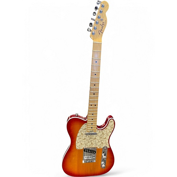 Used Fender American Elite Telecaster AGED CHERRY BURST Solid Body Electric Guitar