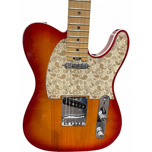 Used Fender American Elite Telecaster AGED CHERRY BURST Solid Body Electric Guitar