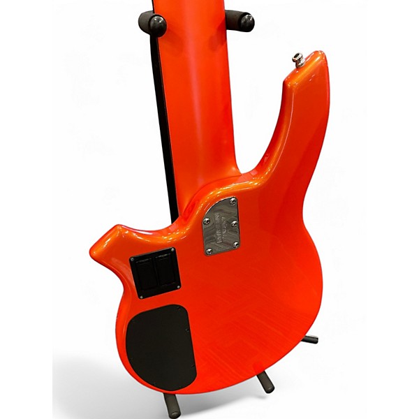 Used Ernie Ball Music Man Bongo 6 HH Metallic Orange Electric Bass Guitar
